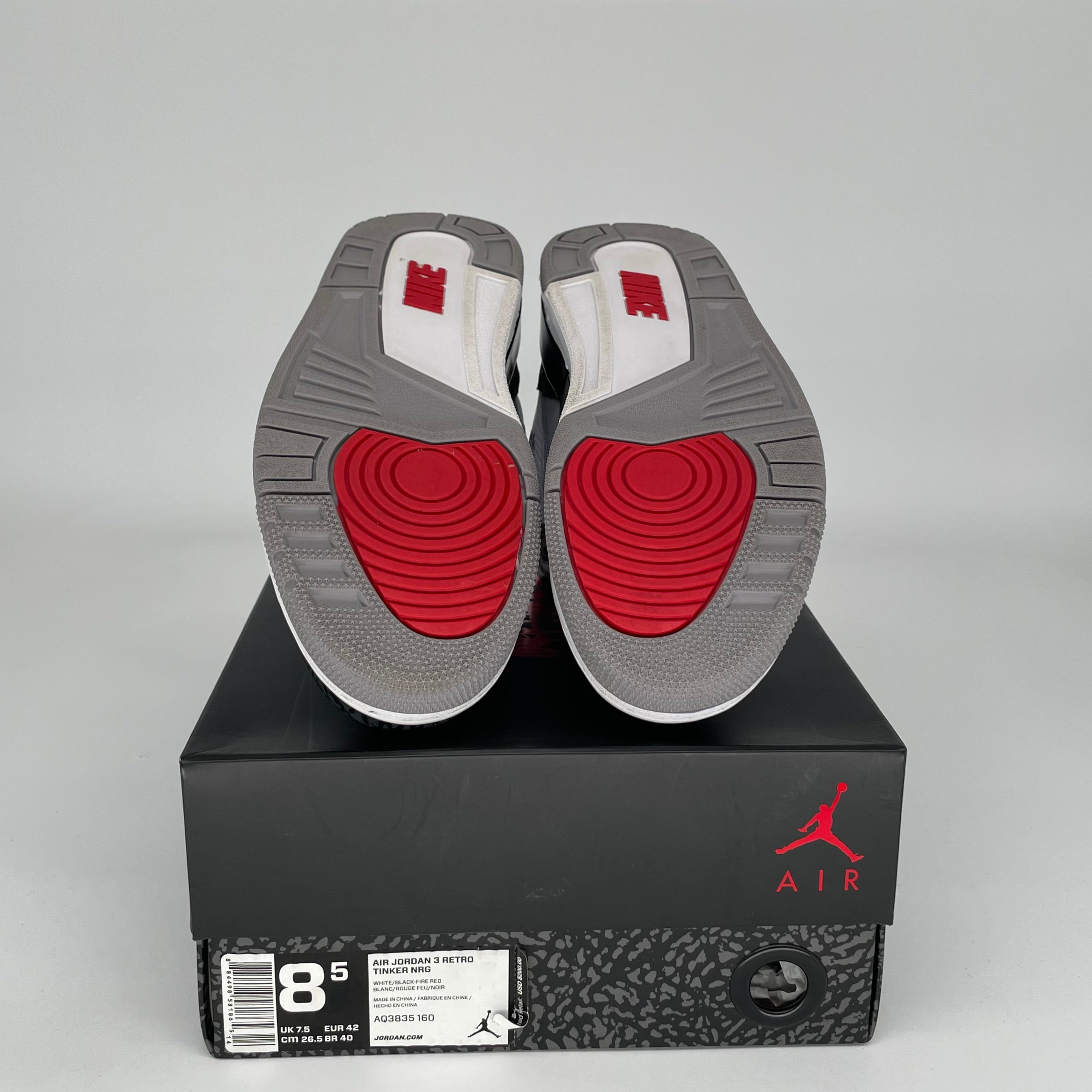 AIR JORDAN 3 TINKER HATFIELD Men's Basketball Shoes - Size 8.5 (AQ3835-160) - Retro Style Sneakers for Casual Wear & Street Fashion
