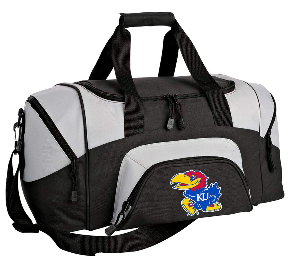 Kansas Jayhawks Small Duffel Bag - KU Gym Bag, Travel Carry-On Suitcase for Sports, Workout & Weekend Trips - Perfect for University of Kansas Fans & Students