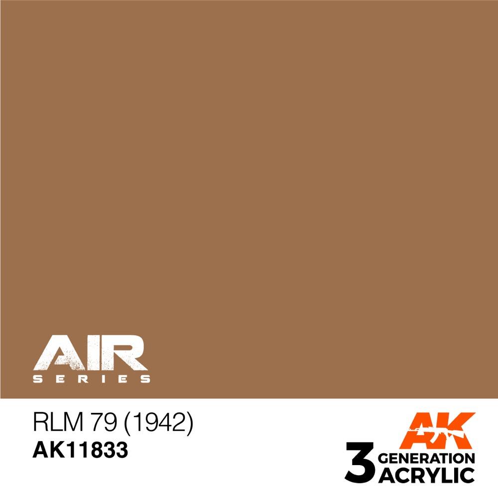 AK Interactive AK11833 Air Series RLM 79 1942 Acrylic Paint - 17ml Bottle for Scale Models & Miniatures - 3rd Generation Formula for Airbrushing & Hand Painting - Perfect for Military, Aircraft & Tank Models