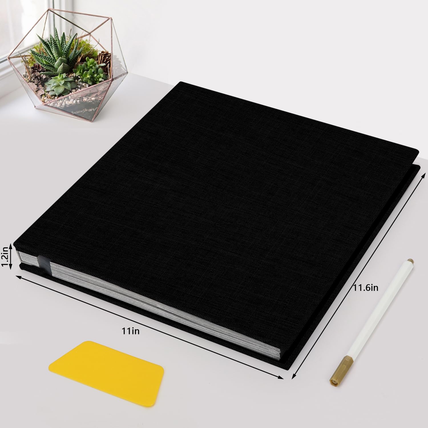 Self-Adhesive Photo Album with Magnetic Pages - 60 Sticky Scrapbook Sheets Holds 8x10, 5x7, 4x6, 6x8 & 3x5 Photos | Large Picture Book for Family Memories, Wedding Albums & Baby Photos | Perfect for Home Decor, Gift Giving & Memory Preservation
