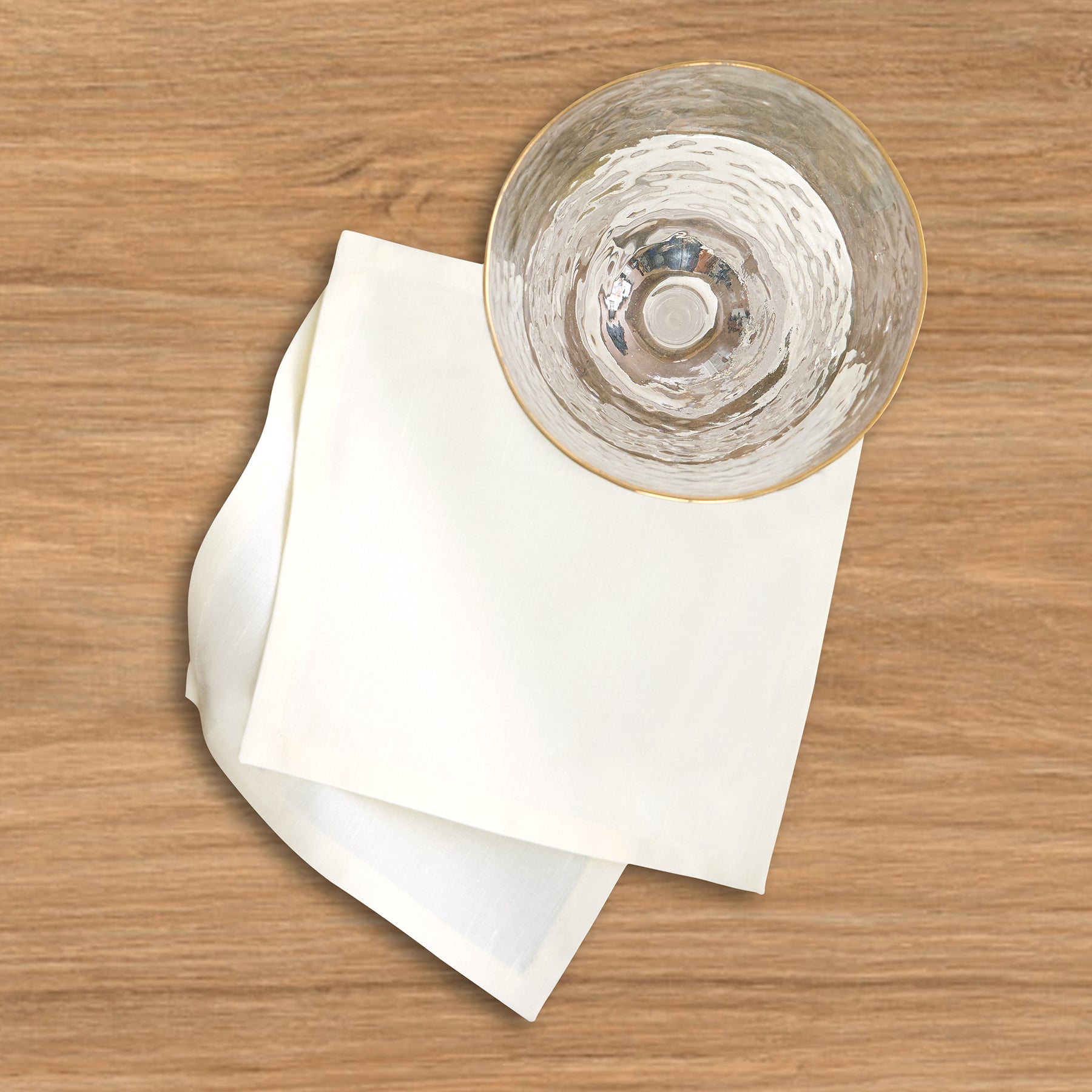 Premium Dru Cotton Linen Cocktail Napkins - Set of 12, 5x5 Inches, Absorbent & Elegant for Parties, Weddings, and Home Decor