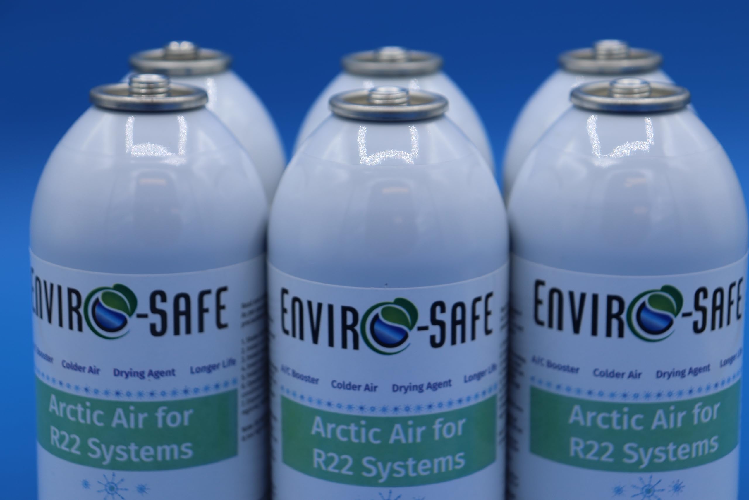 Envirosafe Arctic Air Refrigerant for R22 Air Conditioners - Case of 12 Cans (16oz Each) | Fast Cooling, Eco-Friendly | Perfect for Home AC Units, Commercial HVAC Systems & Auto Air Conditioning Repair