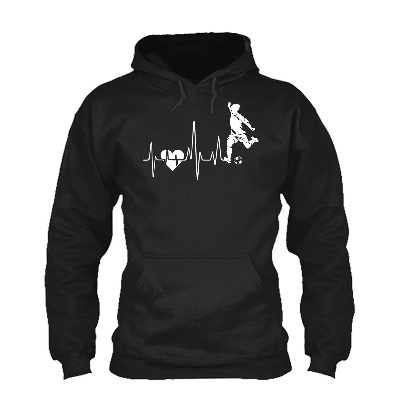 LightRed Soccer Heartbeat T-Shirt for Men - Breathable & Comfortable Sports Tee - Perfect for Soccer Training, Games & Casual Wear