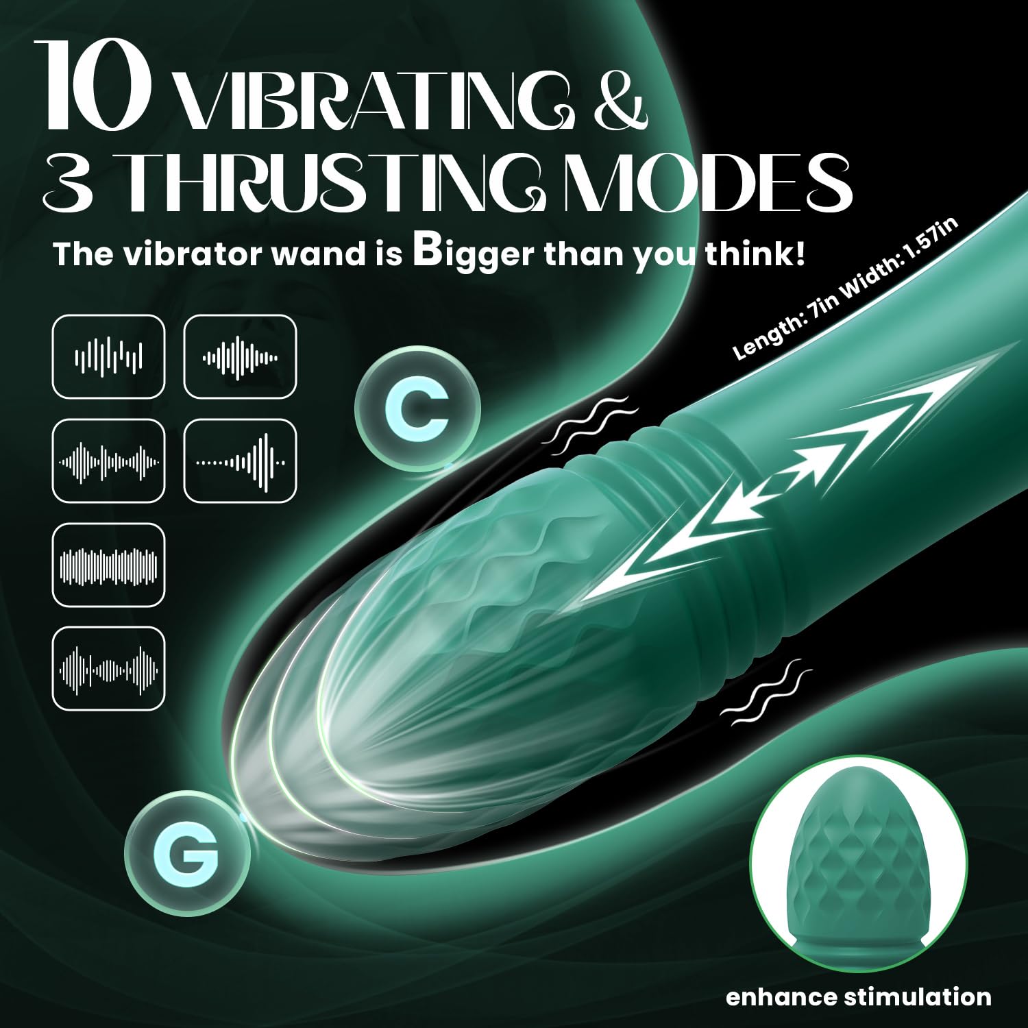 Premium 4-in-1 Adult Vibrator for Women - 3 Suction Modes, 7 Licking Patterns, 10 Vibration Speeds & 3 Thrusting Motions - G-Spot & Clitoral Stimulator with Nipple Massager - Perfect for Solo Play, Couples & Sensual Exploration