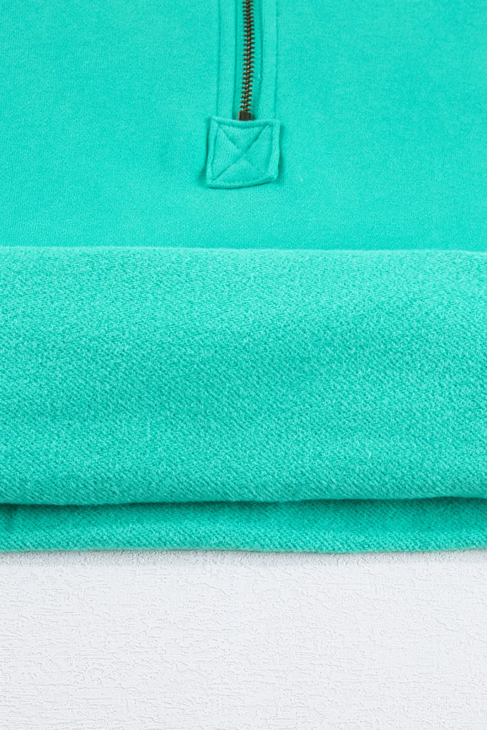 Aruba Blue Fleece Hoodie for Men & Women - Soft & Warm Zip Up Sweatshirt with Pockets - Perfect for Outdoor Activities, Casual Wear & Travel