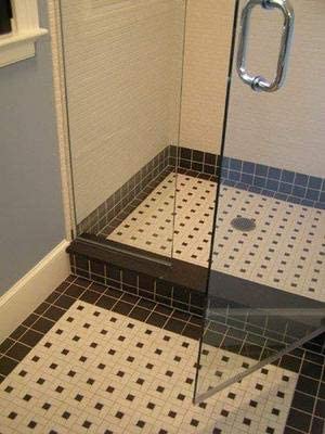 Premium Black Matte Porcelain Mosaic Tiles 2x2 Inch - 12x12 Inch Sheet (5 Pcs/Box) - Ideal for Bathroom, Kitchen Backsplash, Floor & Wall Tile Installation - Waterproof & Durable for Home Renovation Projects