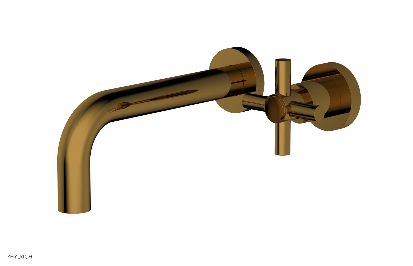 D131-15 Single Handle Wall Mount Lavatory Faucet Set - Cross Handle Design for Bathroom Sink, Perfect for Modern Home & Commercial Use