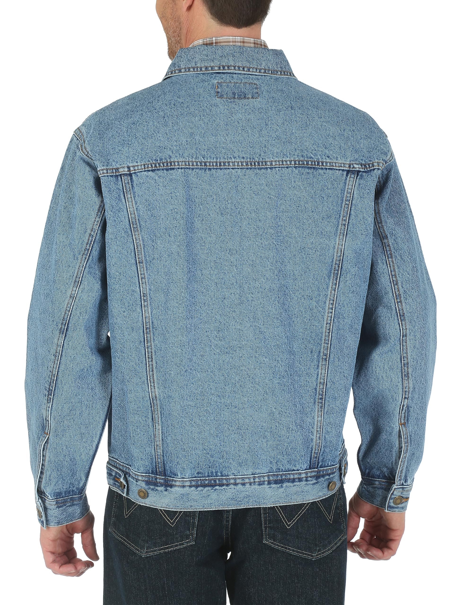 Wrangler Men's Unlined Denim Jacket - Lightweight Casual Denim Jacket for Men, Comfortable & Stylish - Perfect for Outdoor Activities, Travel, and Everyday Wear