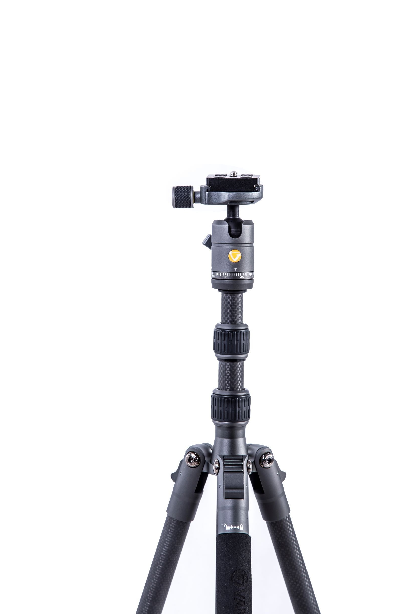 VEO 3 GO 204CB Carbon Fiber Tripod & Monopod with Ball Head - Bluetooth Remote & SPC Technology | Lightweight Travel Tripod for Photography, Vlogging & Outdoor Adventures