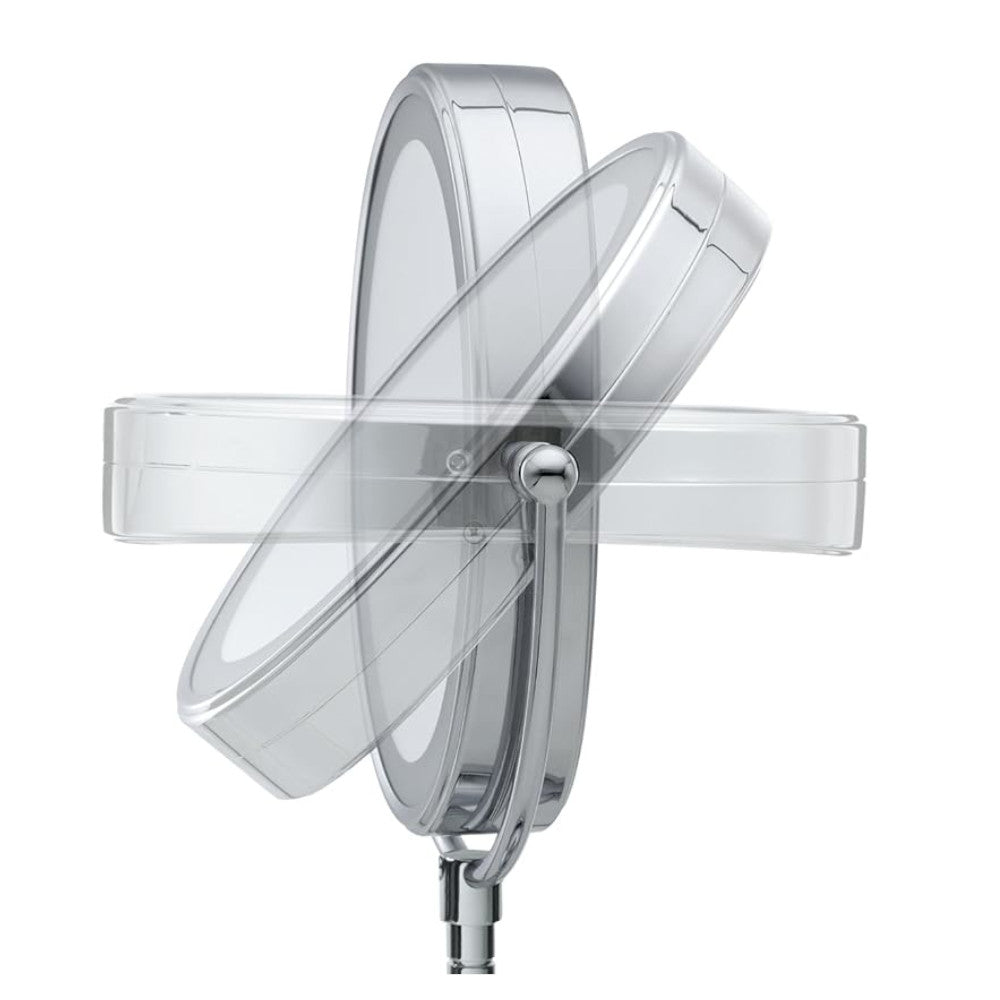 CONAIR TGBE51LEDWMC True Glow LED Oval Mirror - 7x Magnification Vanity Makeup Mirror with Adjustable Brightness for Home & Salon Use