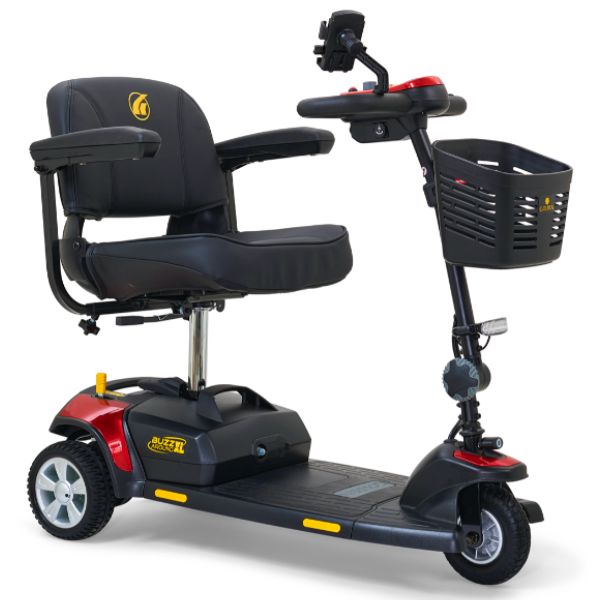 Golden Technologies Buzzaround XL 3-Wheel Mobility Scooter - Lightweight & Portable Electric Scooter for Adults & Seniors - Ideal for Shopping, Travel & Outdoor Activities