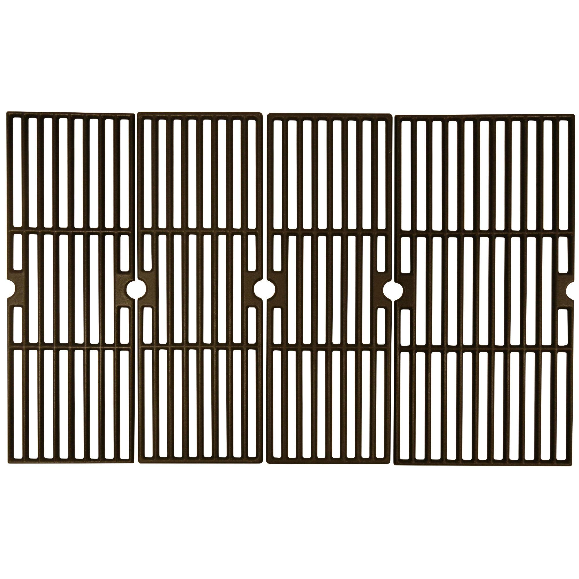 4-Piece Matte Brown Cast Iron Cooking Grid Replacement for Charbroil Gas Grills - 28.75 Inch - Heavy Duty Grill Grates for BBQ, Steaks & Outdoor Cooking