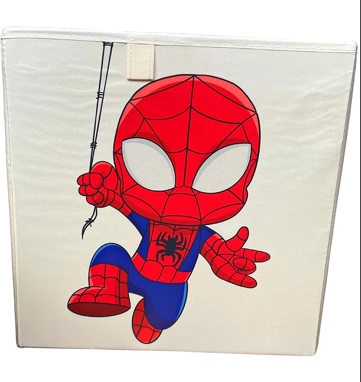Spider Hero Cube Storage Box - Foldable Nursery Organizer & Kids Toy Storage Bin for Bedroom, Playroom, and Closet Organization