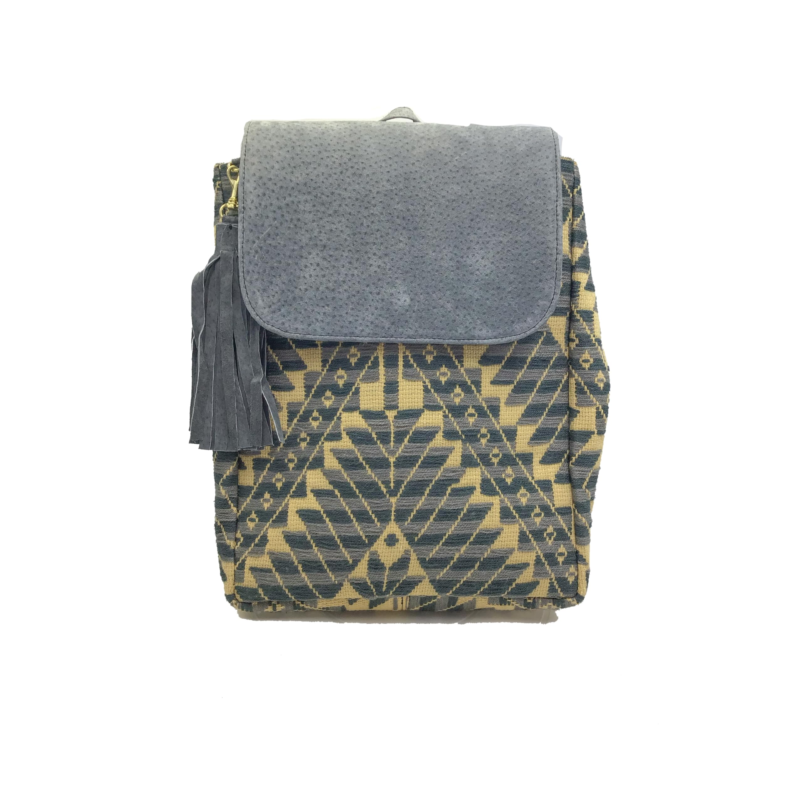 Handmade Mexican Leather Backpack 'María' by Jühue Artesanal - Pink Embroidered Unique Piece with Artisan Craftsmanship | Perfect for Travel, Work & Everyday Use