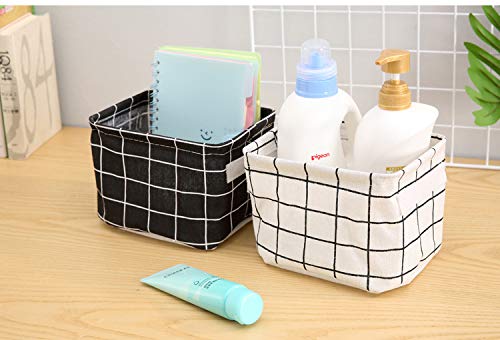 4-Pack Small Storage Baskets with Handles - 7.9