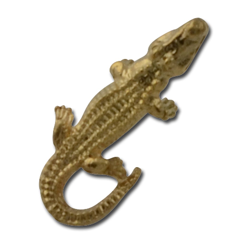 StockPins Gold Alligator Lapel Pin – 3D Animal Brooch for Gator Fans, Premium USA-Made Alligator Pin for Jackets, Hats & Backpacks – Perfect for Gator Games, Tailgating & Outdoor Adventures