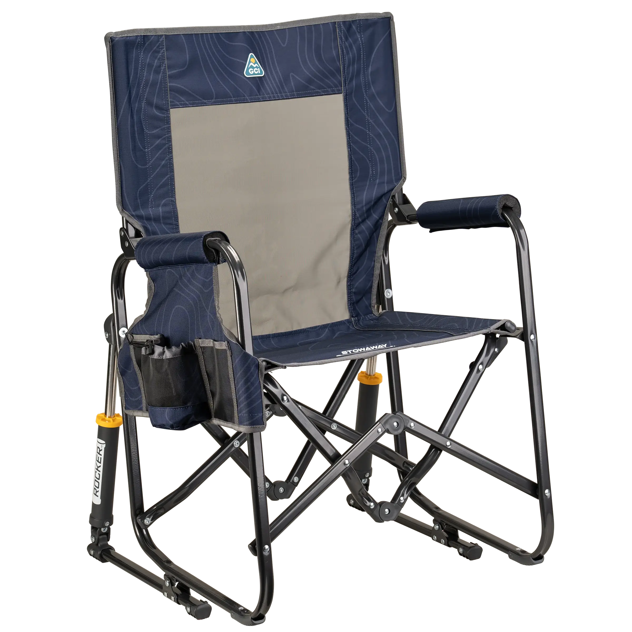 Stowaway Rocker™ - Compact Folding Rocking Chair for Camping, Travel & Small Spaces - Portable Outdoor Rocker for Patio, RV, Apartment & Nursery - Lightweight & Easy to Store
