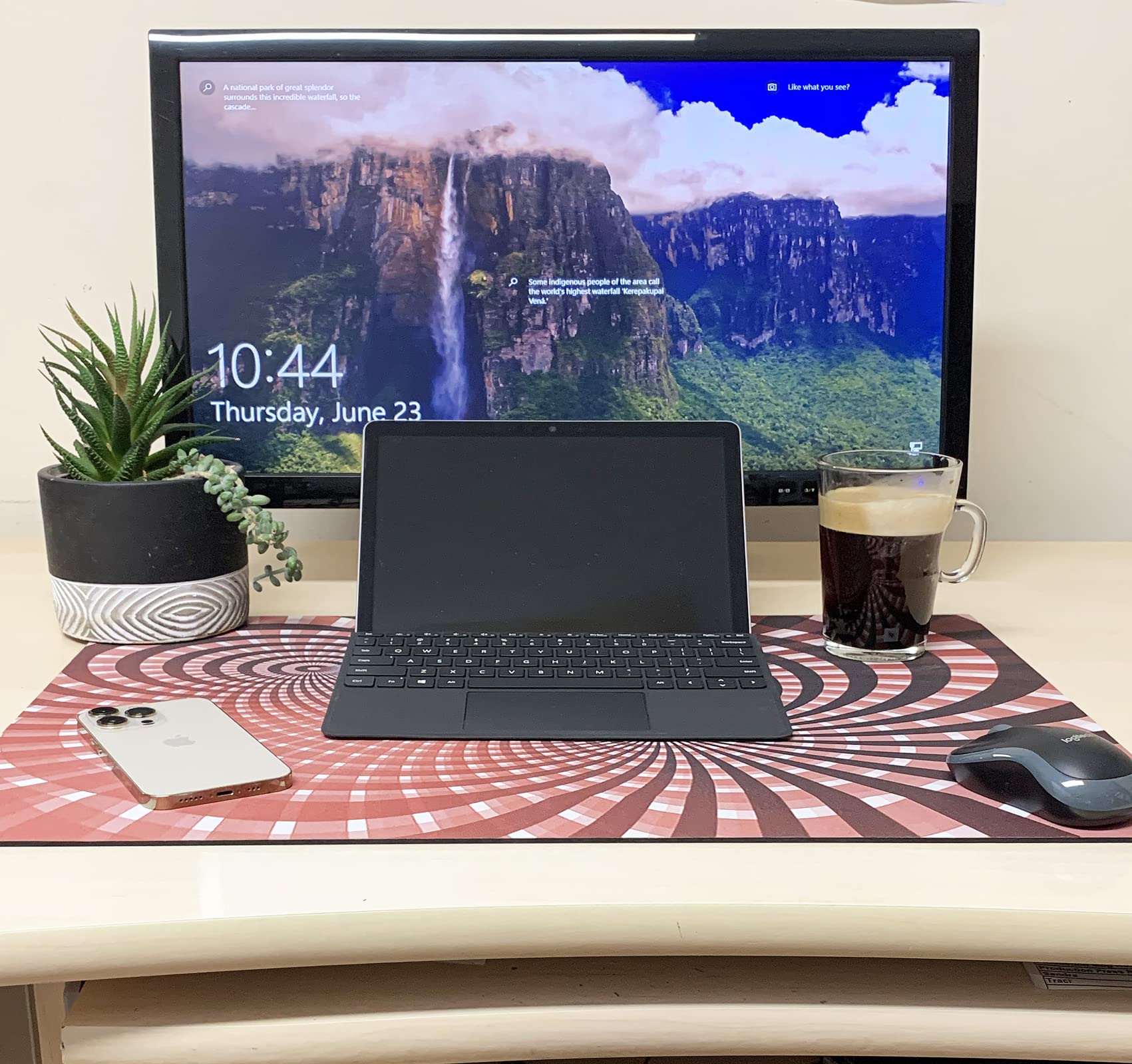 3D Rose Brooklyn Meme Dogs Bulldog Daddy Desk Pad Place Mats (DPD-253068-1) - Non-Slip Office & Dining Table Protector for Home, Kitchen, and Restaurant Use