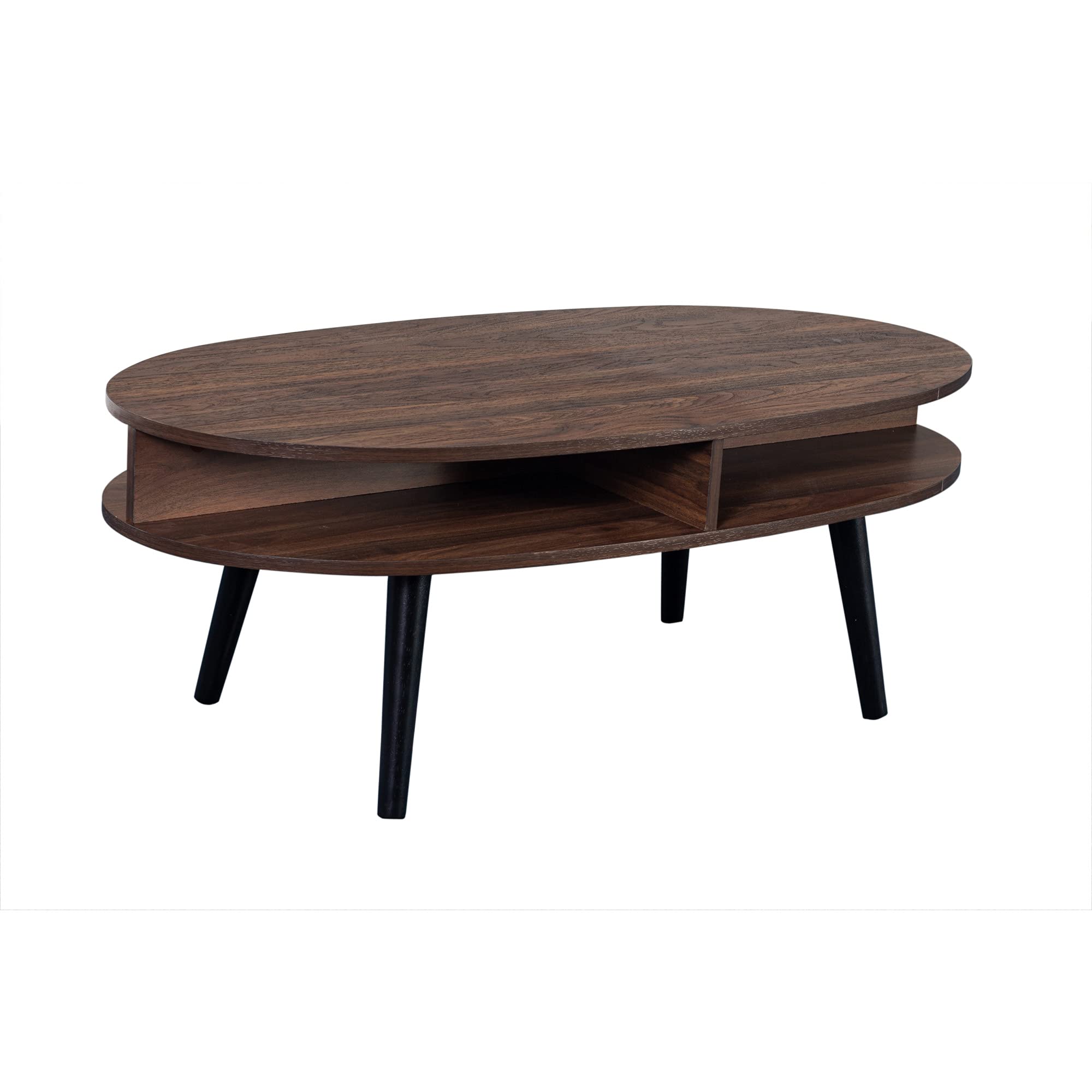 Skagen Modern Brown Coffee Table by Porter Designs - Stylish Living Room Furniture for Small Spaces & Apartments