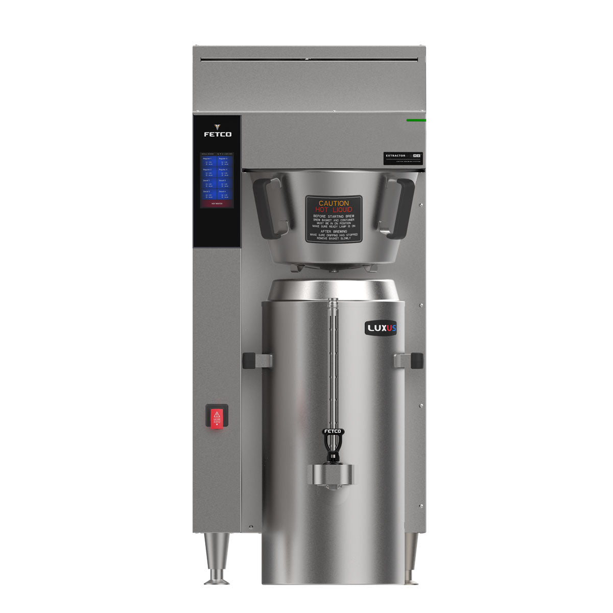 Fetco CBS 2261 NG Series Commercial Single Station Airpot Coffee Brewer 208-240V Dual Phase - Perfect for Offices, Cafes and Restaurants