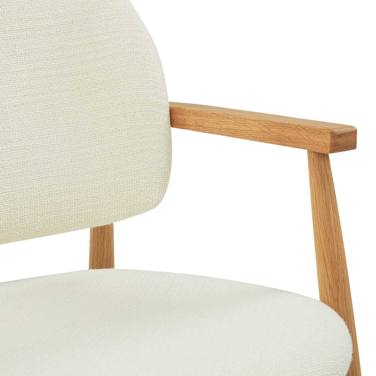 Aura Fabric Dining Chair - Solid Oak Wood Frame, Comfortable Upholstered Seat - Perfect for Kitchen, Dining Room, and Home Office Use