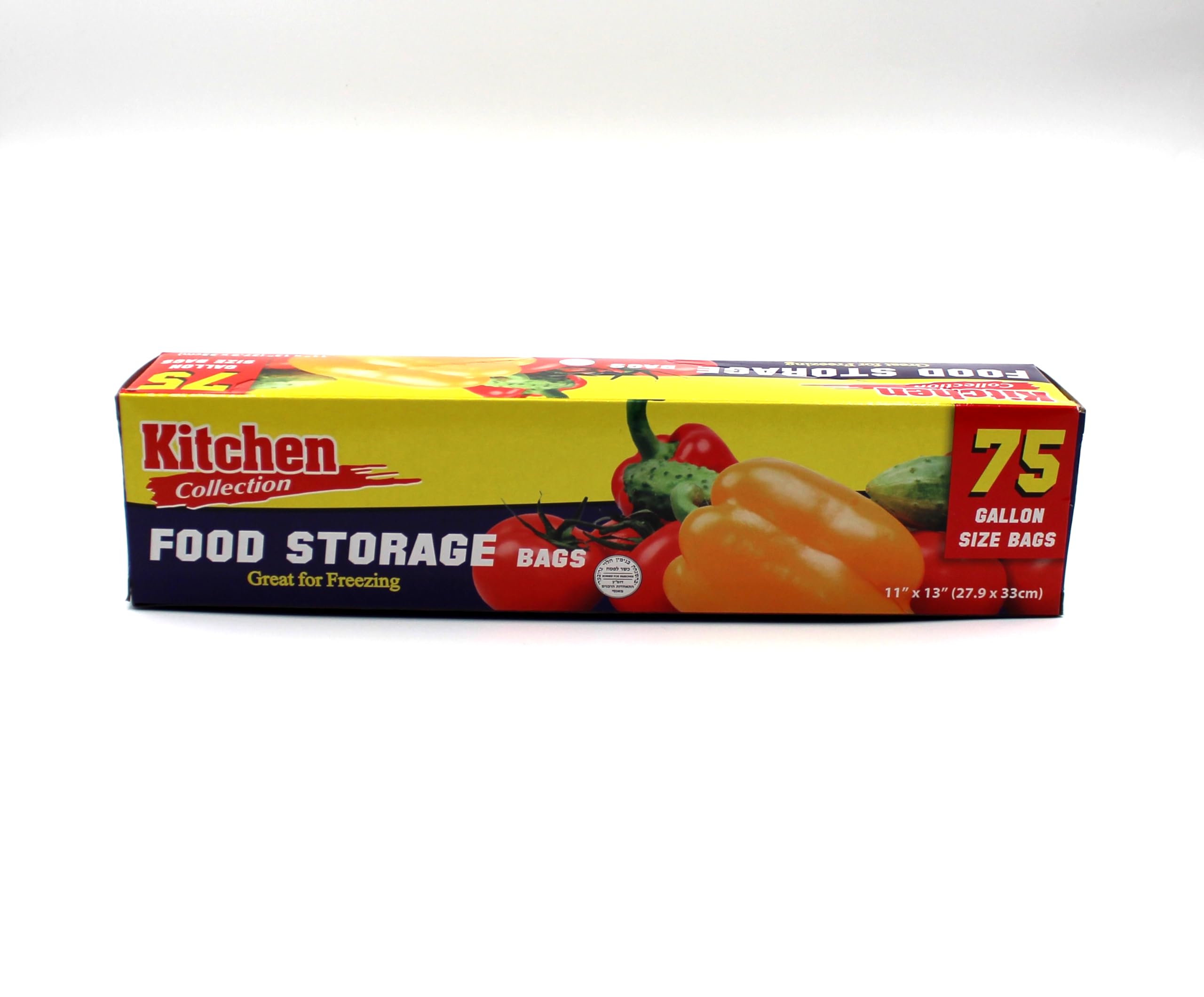 1 Gallon Food Storage Bags with Twist-Ties - 1800 Count (24 Boxes x 75 Bags) 11x13 Inches | Heavy Duty Freezer Bags for Kitchen, Pantry, Meal Prep, Office & Commercial Use | Bulk Storage Solution for Leftovers, Snacks & Organizing