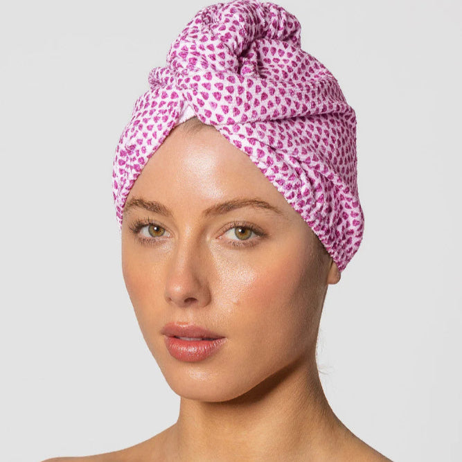 Riva Hair Towel Wrap - Microfiber Hair Turban for Women & Men - Soft & Absorbent Quick Dry Hair Towel for Curly, Long, Wet Hair - Perfect for Shower, Salon, Gym & Travel