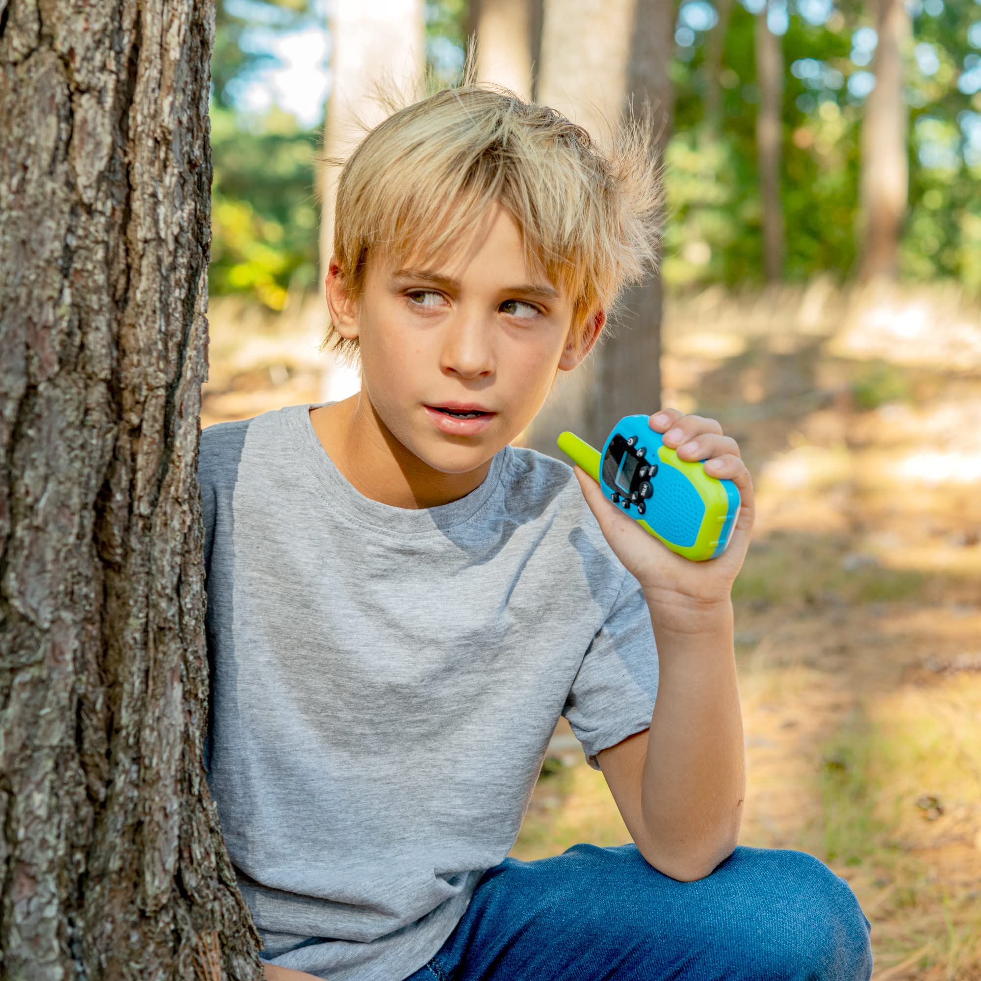 Kids Walkie Talkies - 22 Channels, 3 Mile Range, 2 Pack | Best Toy for Boys & Girls | Outdoor Play, Camping, Hiking & Backyard Adventures