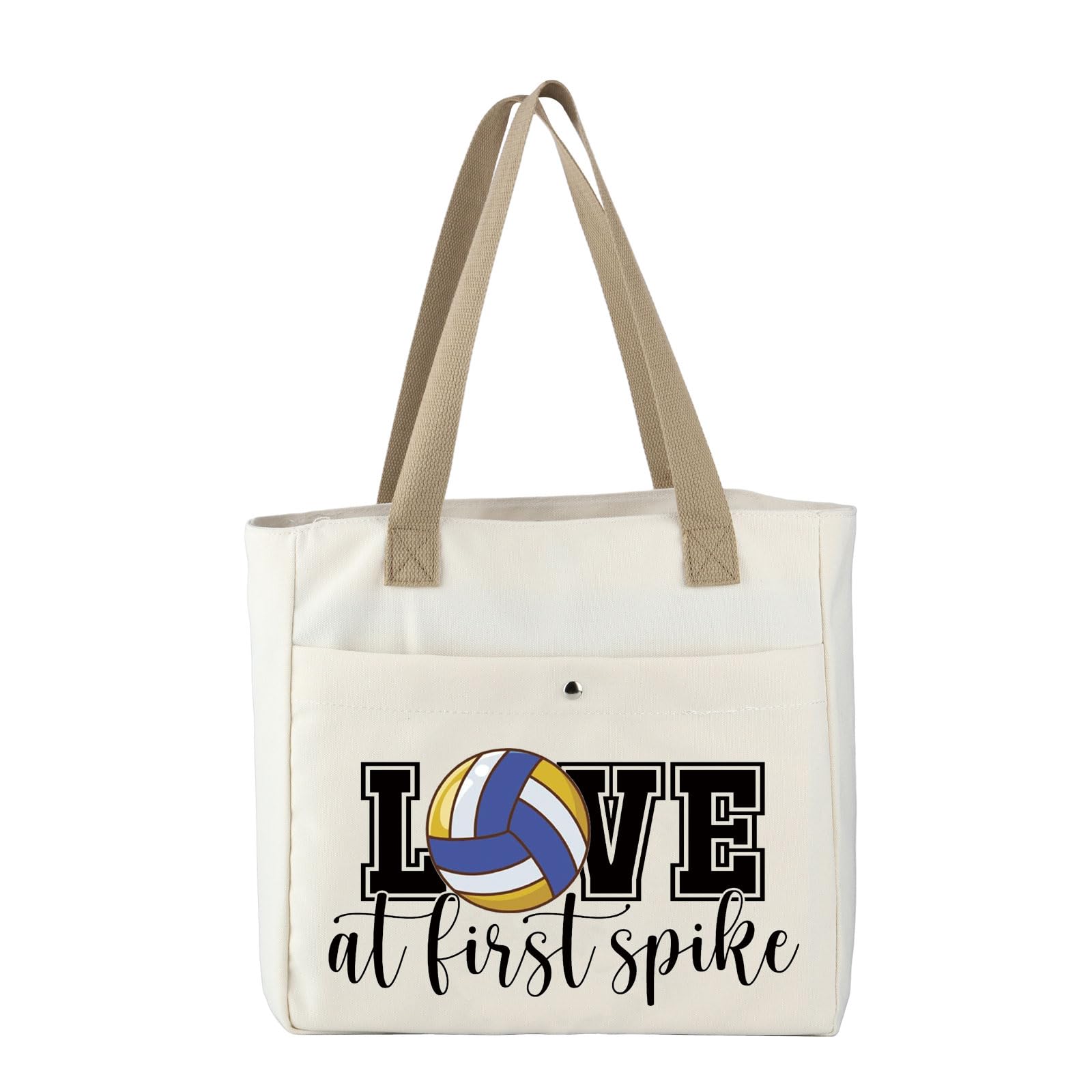 Premium Volleyball Tote Bag for Players & Coaches - Durable Gym Bag with Large Capacity - Perfect Volleyball Mom Gift & Team Sports Accessory (Great for Practice, Games & Travel)