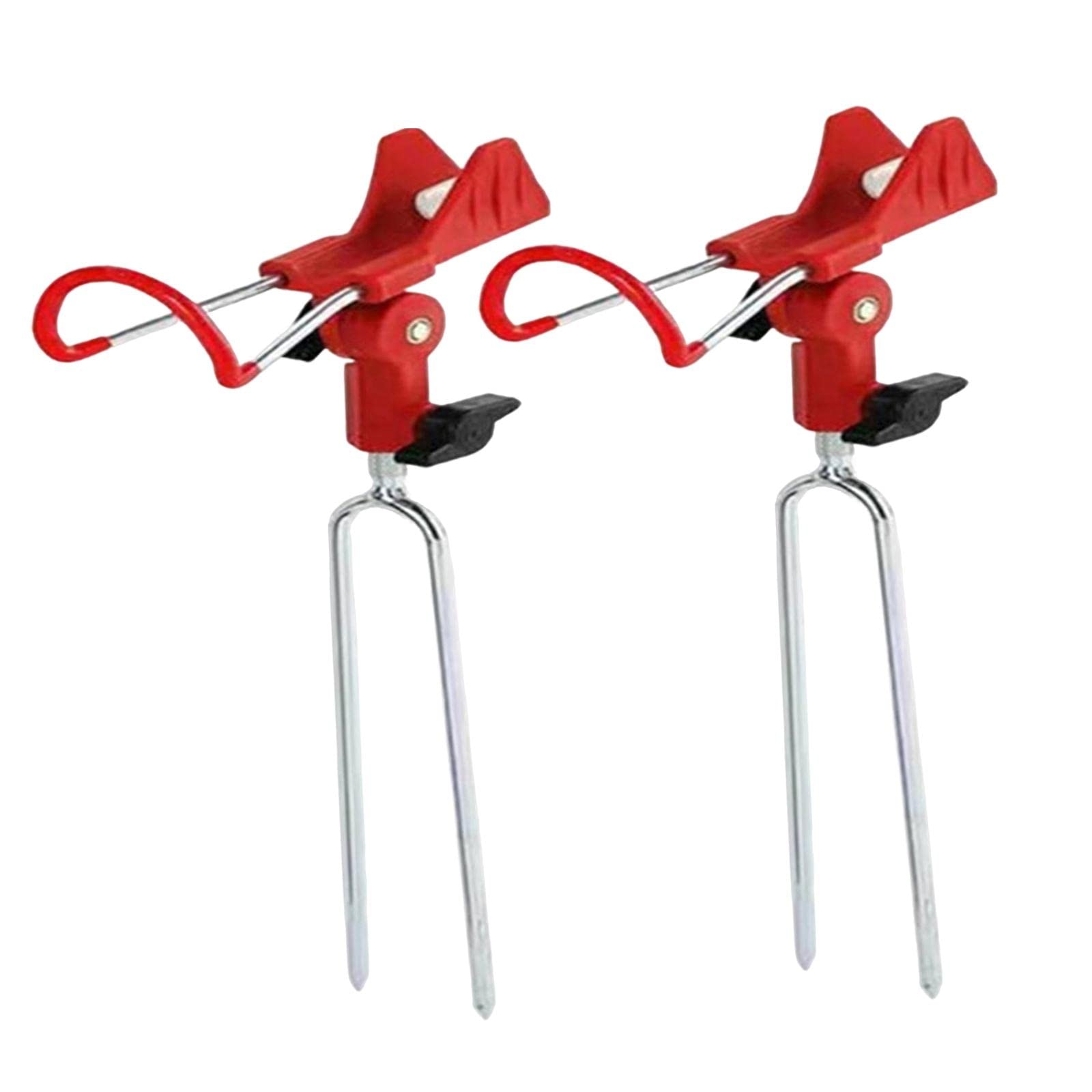 2Pcs Portable Fishing Rod Holder Stand - Adjustable Fishing Rod Support Bracket for Beach, Pool & Outdoor Fishing | Perfect for Summer, Surf & Shoreline Angling