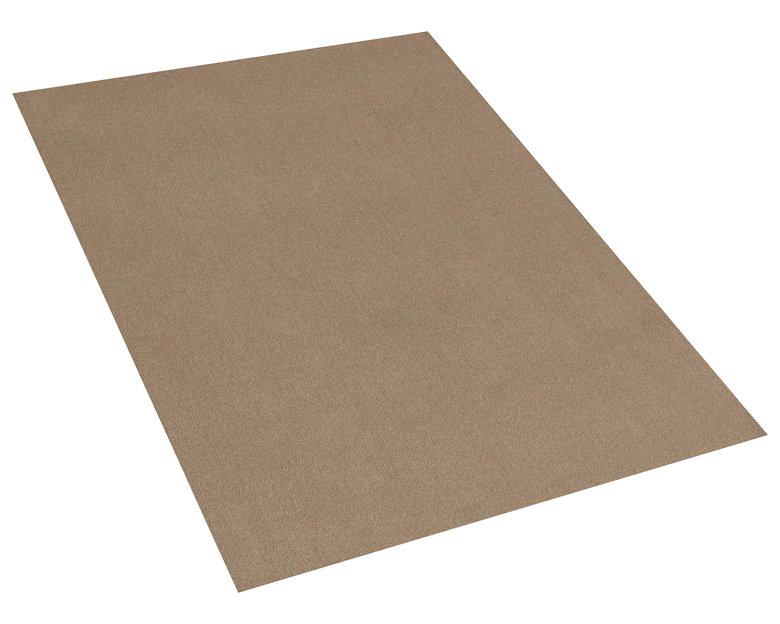 Premium Indoor/Outdoor Recycled PET Fiber Rug - Eco-Friendly 5' x 8' Taupe Area Rug for Patio, Deck, Picnic & Backyard - Waterproof & Durable Outdoor Carpet for Garden, Gazebo & Poolside Use