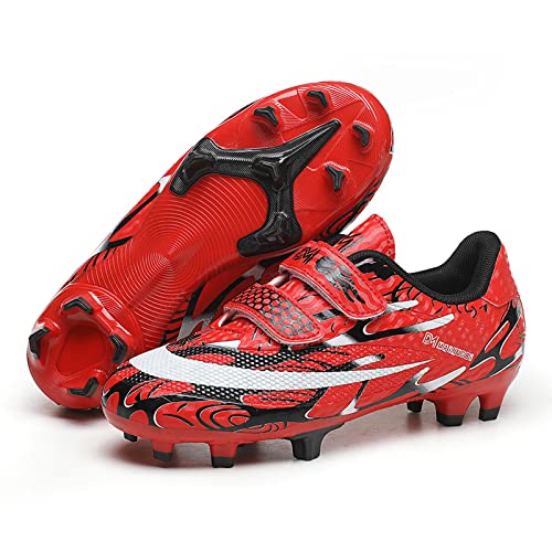 Eliogn Boys Girls AG/FG Soccer Cleats - Lightweight Outdoor Athletic Football Shoes for Kids (Little Kid/Big Kid) - Perfect for Training, Matches & Turf Play
