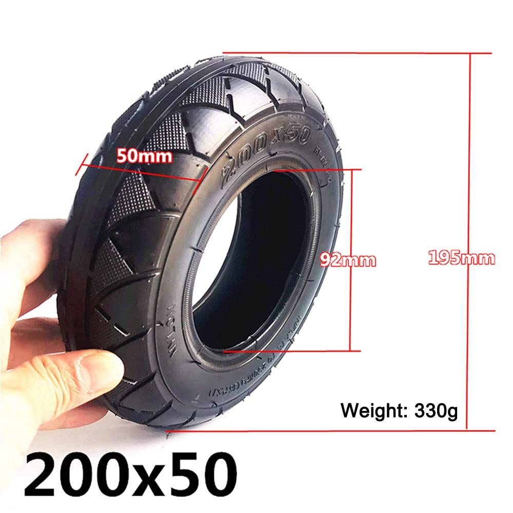**8-Inch Electric Scooter Tires - 200x50 Non-Slip Wear-Resistant Pneumatic Tires with Inner Tubes (2 Pack) - Perfect Replacement for Commuting & Off-Road Riding**