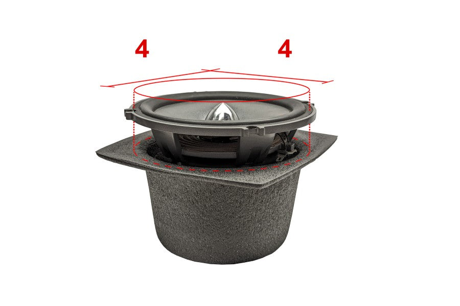 Design Engineering 4-Inch Slim Round Speaker Baffles Pair - Perfect for Car Audio & Home Theater Sound System Installation