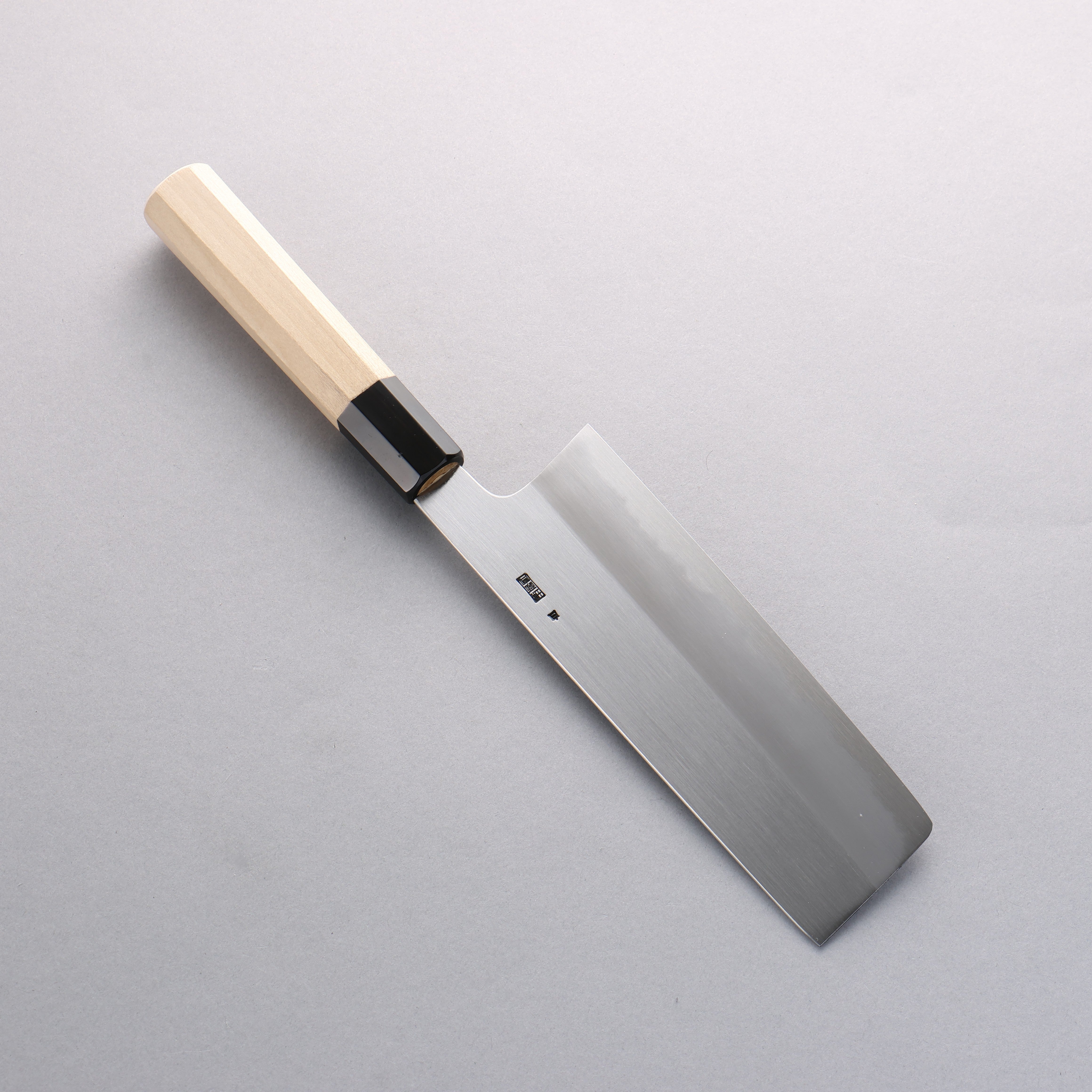 Premium Kikuzuki White Steel No.2 Kasumitogi Nakiri Knife 180mm - Magnolia Wood Handle - Japanese Vegetable Cleaver for Professional Chefs & Home Cooking