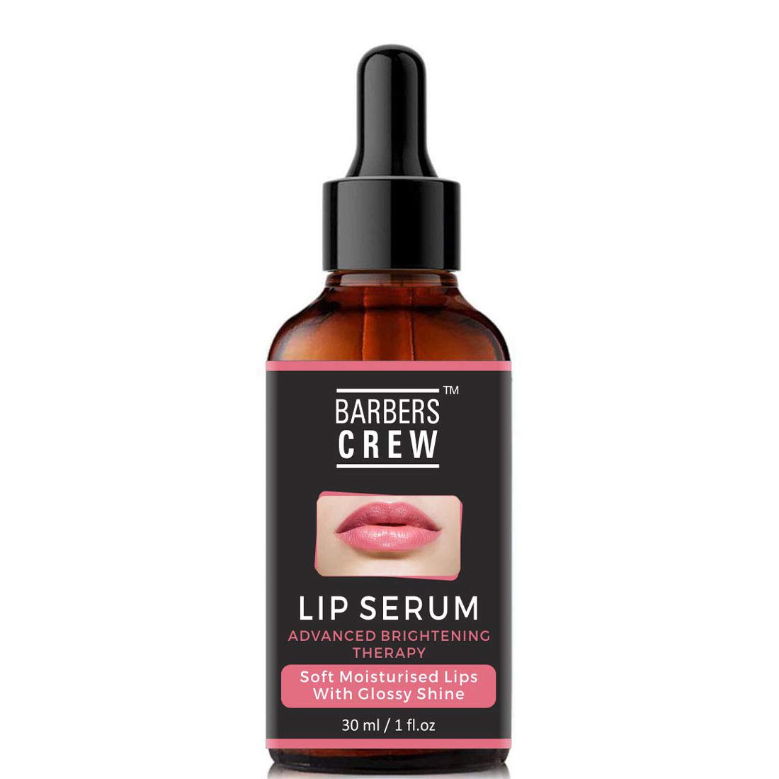 BARBERS CREW Lip Serum for Lip Lightening & Repair - Hydrating Lip Treatment for Dry, Chapped & Damaged Lips - 30ml Red Lip Care - Perfect for Daily Use & Nighttime Lip Care Routine