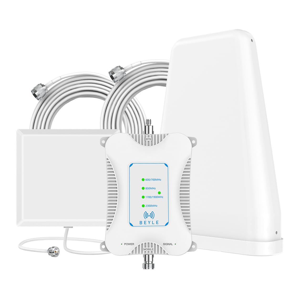 5G 4G LTE 3G GSM Cell Phone Signal Booster for Home - FCC Approved - Compatible with All U.S. Carriers (AT&T, Verizon, T-Mobile) - Supports Bands 2/4/5/12/13/17/25/30/66/71 - Perfect for Rural Areas, Basements & Office Buildings