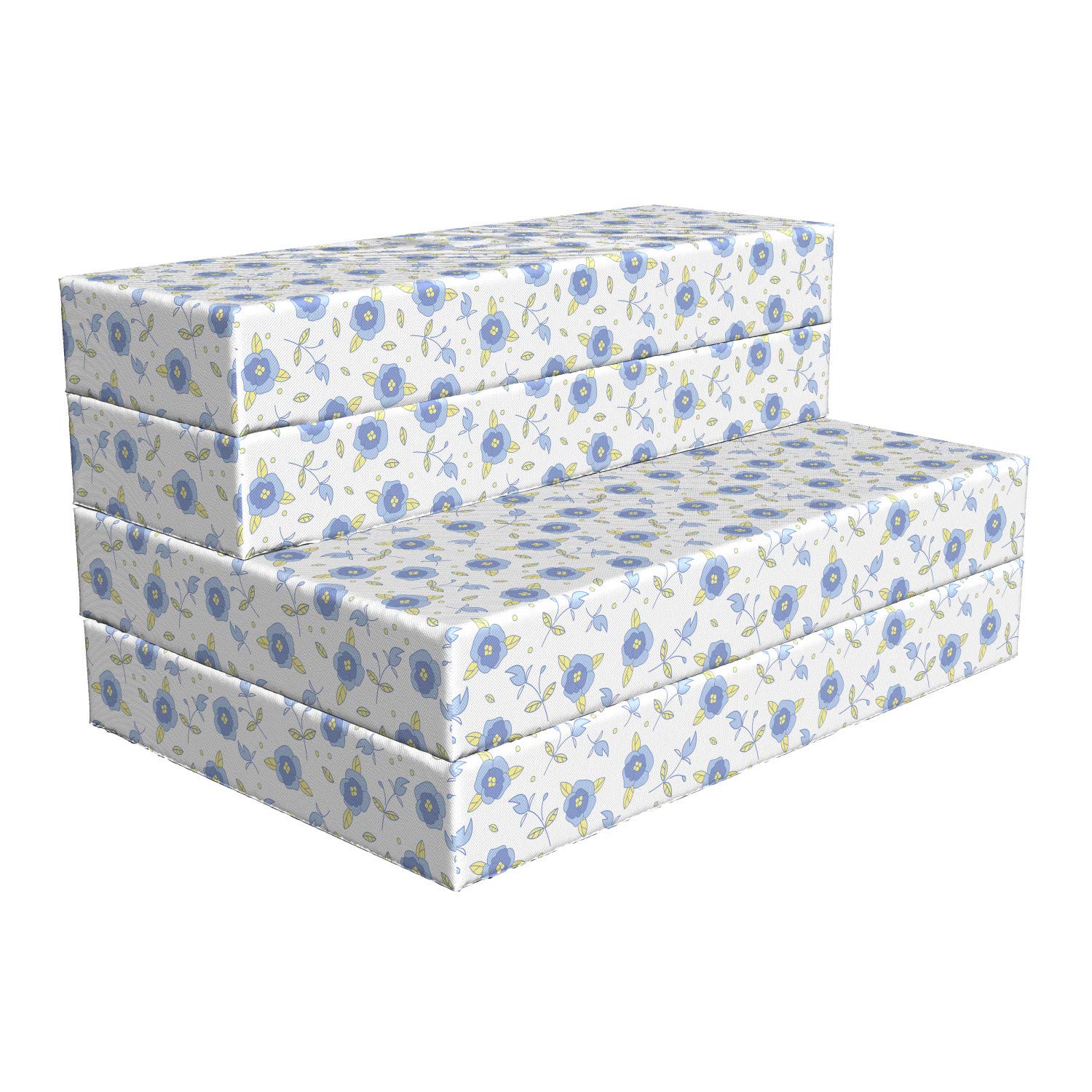 Ambesonne Floral Foldable Mattress - Flourishing Summer Roses Design, 74.8