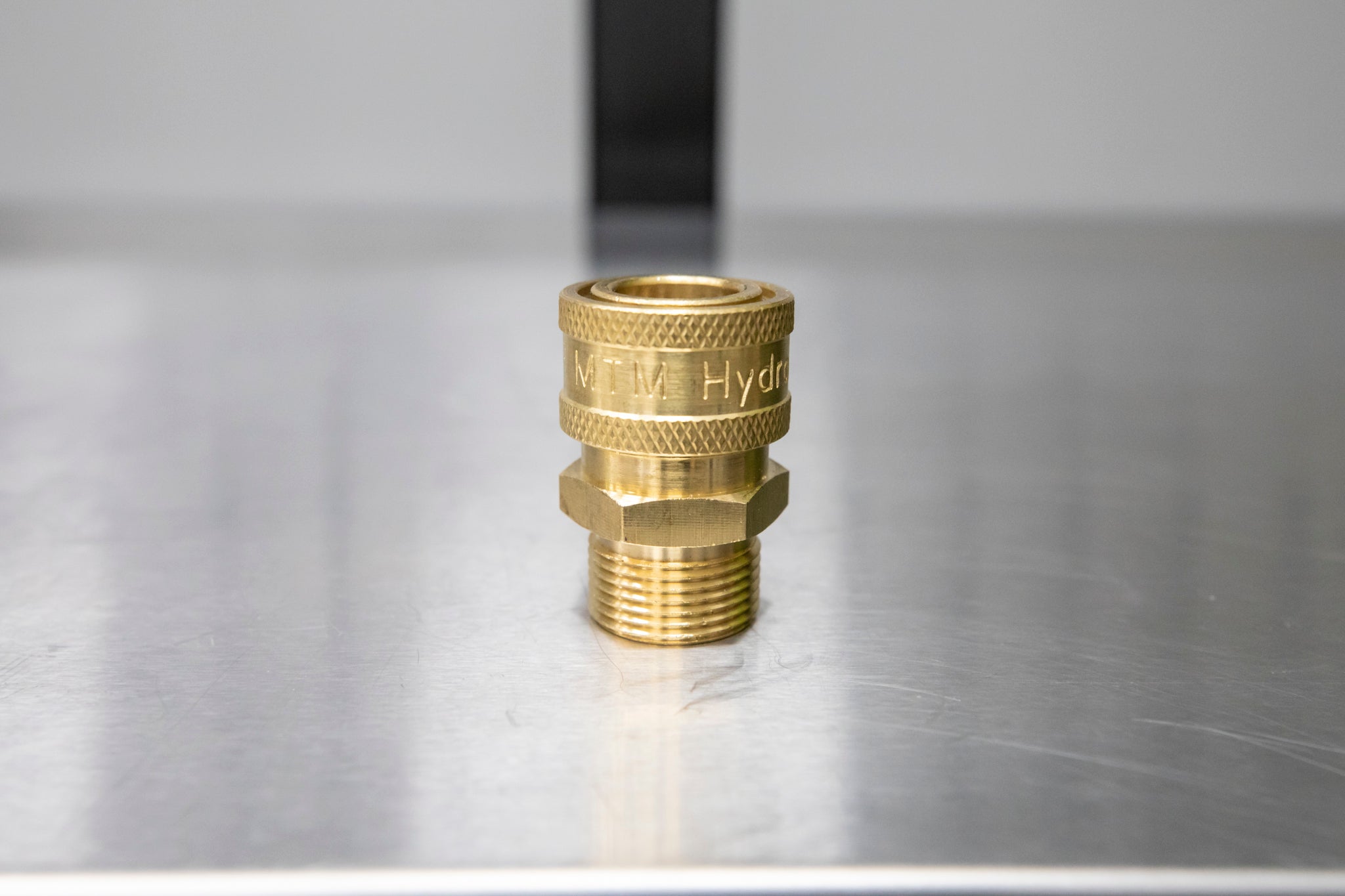 Brass M22 Male (14mm) to 3/8 Quick Disconnect Coupler Adapter - Perfect for Hydraulic Systems, Pneumatic Tools & Industrial Applications