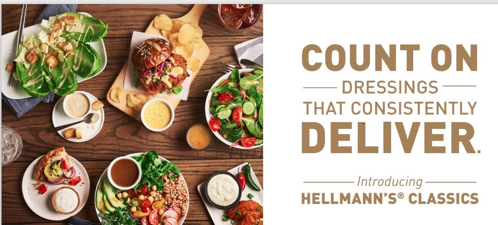 Hellmann's Raspberry Vinaigrette Salad Dressing - Gluten Free, No Artificial Flavors, 32 oz (Pack of 6) | Perfect for Salads, Sandwiches & Marinades | Natural Ingredients, No High Fructose Corn Syrup