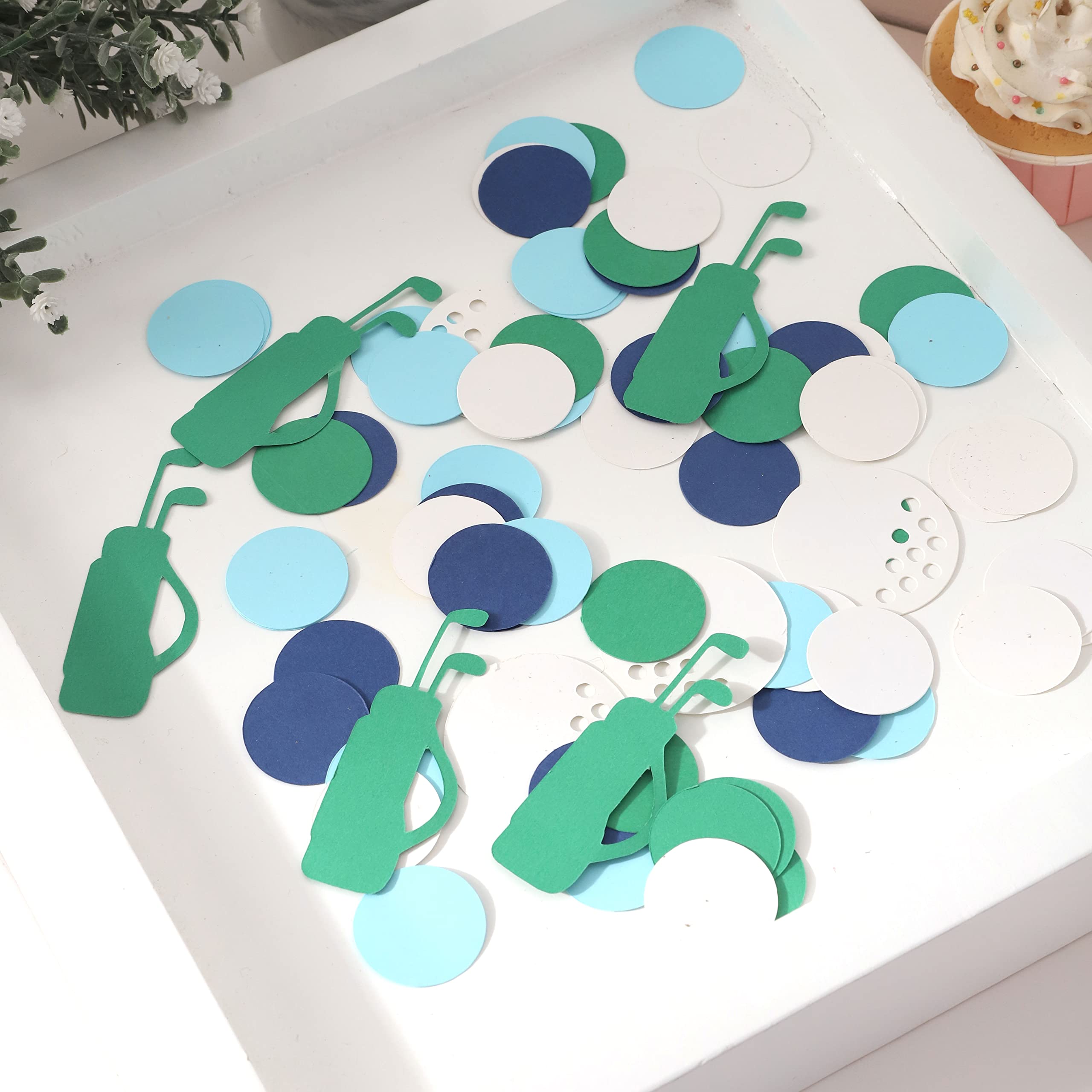 240 Pieces Golf Confetti for Party Decorations - Hole in One Birthday, Golf Themed Party Supplies, Table Scatter for First Birthday, Baby Shower & Golf Tournament Celebrations - Perfect for Golf Lovers, Birthday Boy & Sports Theme Events