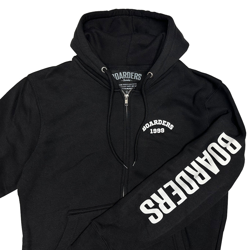 Bold Arch Full Zip Hoodie for Men & Women - Black | Comfortable & Stylish Pullover for Casual Wear, Outdoor Activities & Street Fashion