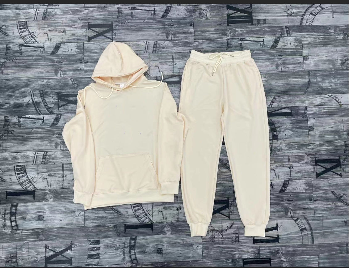 Men's Hooded Sweatshirt Two Piece Set - Casual Pullover Hoodie & Jogger Pants Outfit (XN2082) for Streetwear, Lounge & Gym Wear