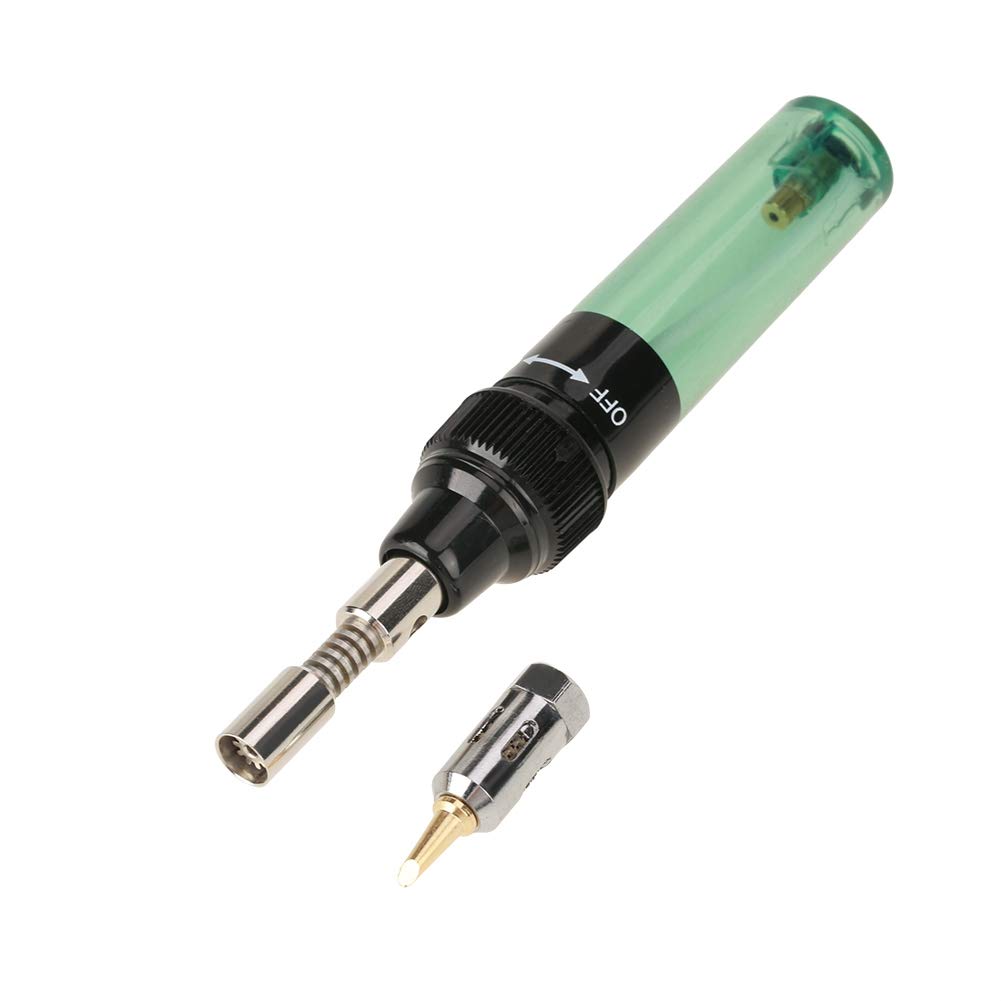 **Refillable Cordless Butane Soldering Iron & Torch Kit - 1300°F Portable Gas Soldering Tool for Automotive, Electronics, PC Repair & Home DIY - 40 Min Runtime - Perfect for On-the-Go Repairs & Crafting**