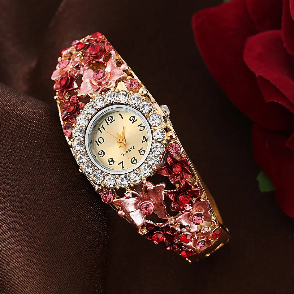 Exquisite Diamond Bangle Bracelet for Women - 14K Gold Plated Cubic Zirconia Tennis Bracelet - Perfect for Weddings, Anniversaries & Special Occasions