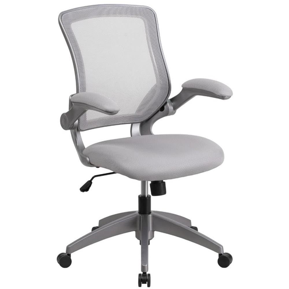 UrbanPro Contemporary Mesh Swivel Office Chair - Ergonomic Gray Desk Chair with Adjustable Height & Lumbar Support - Perfect for Home Office, Gaming & Workspace