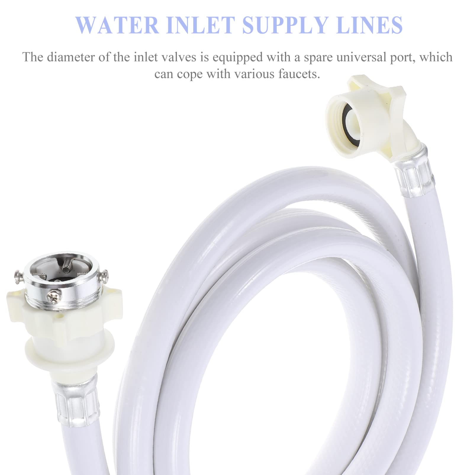 PVC Washing Machine Hose Extension - 3 Meter Long Washer Hose for Laundry Room, RV, and Mobile Home Use