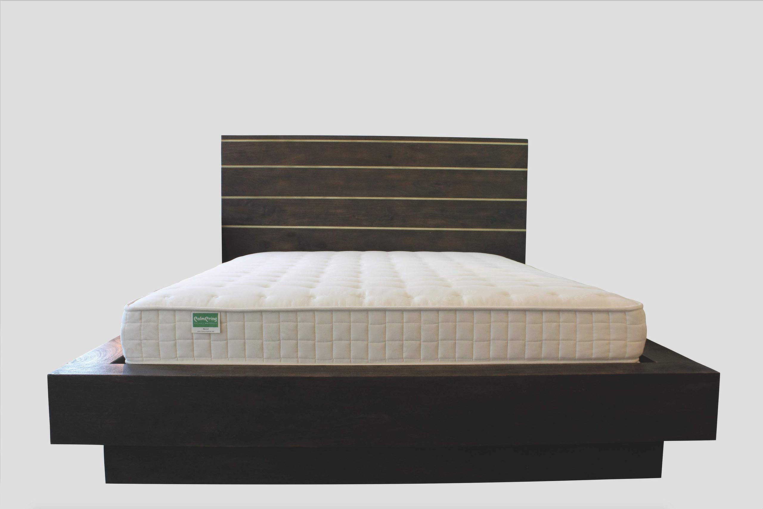 Organic Coconut Coir Mattress - Palmpring Natural Latex & Coconut Fiber Queen Size Mattress for Back Pain Relief | Breathable, Hypoallergenic, Eco-Friendly Bed for Home, Guest Room & Dorm Use