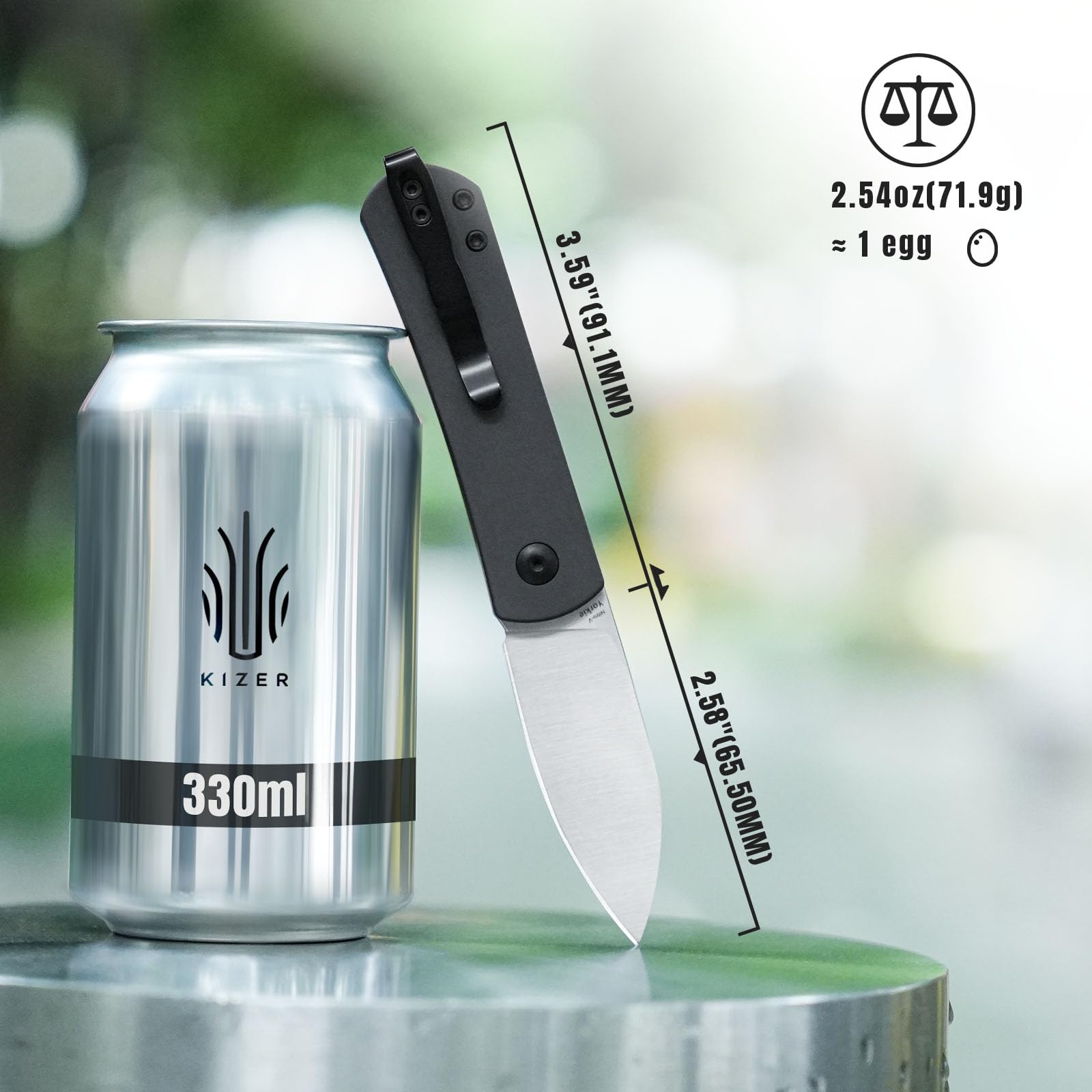 Kizer Yorkie Pocket Knife - 2.58