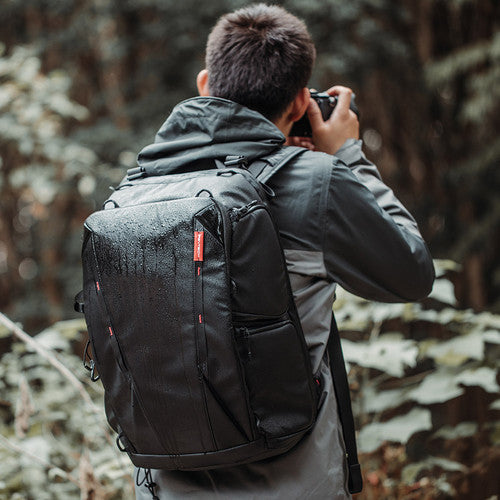 PGYTECH OneMo 25L Camera Backpack with Shoulder Bag - Waterproof DSLR Photography Backpack for Travel & Hiking (Twilight Black) - Perfect for Outdoor Adventures & Professional Photographers